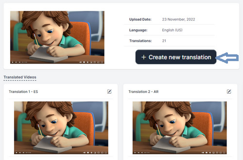 Translate video into multiple languages